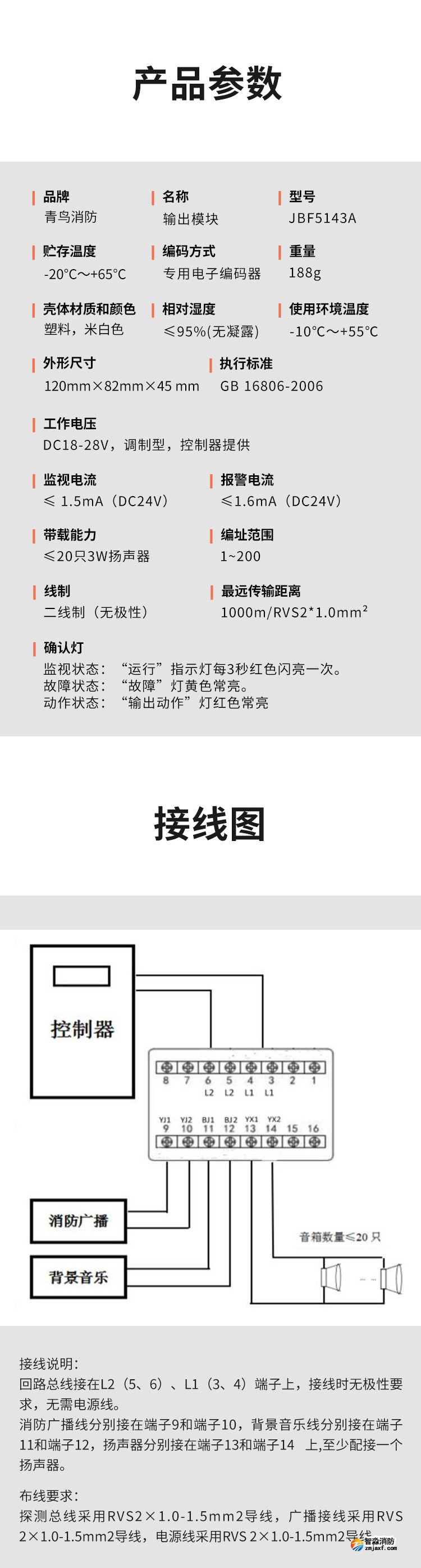 JBF5143A输出模块 广播模块3