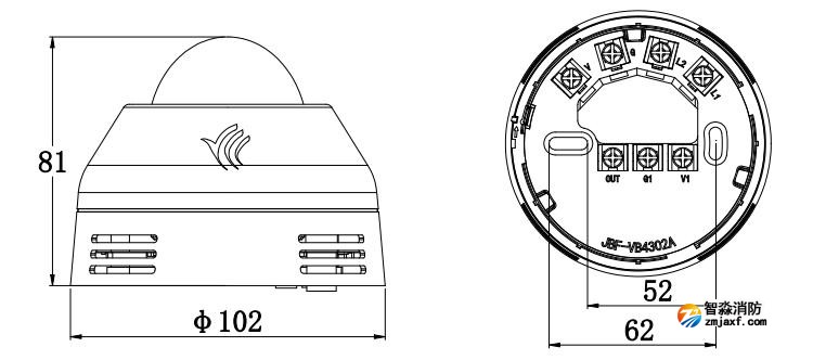 JBF4372R-C型无线声光报警器安装说明