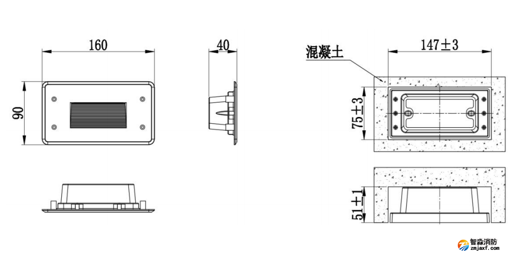 J-ZFJC-E1W-17Q2A集中电源集中控制型半岛(中国)应急照明灯具