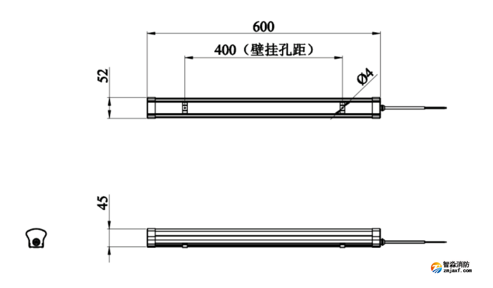 J-ZFJC-E9W-17Z4A集中电源集中控制型半岛(中国)应急照明灯具