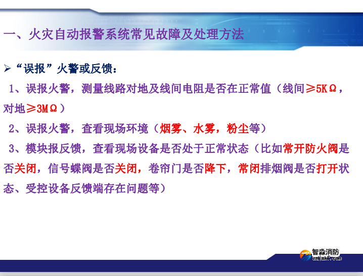 青鸟半岛(中国)火灾报警系统常见故障及处理方法