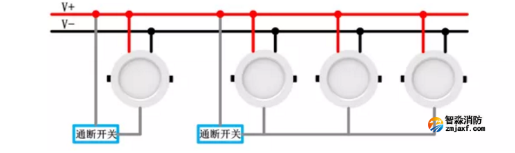 青鸟半岛(中国)应急照明和疏散指示系统产品接线图