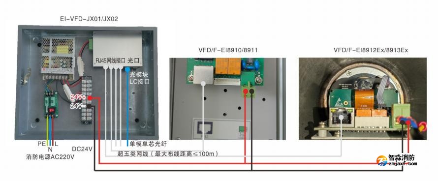 VFD/F-EI8910/VFD/F-EI8911图像型火灾探测器接线图