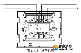  J-SAB-F-TX6142 手动火灾报警按钮接线端子图说明